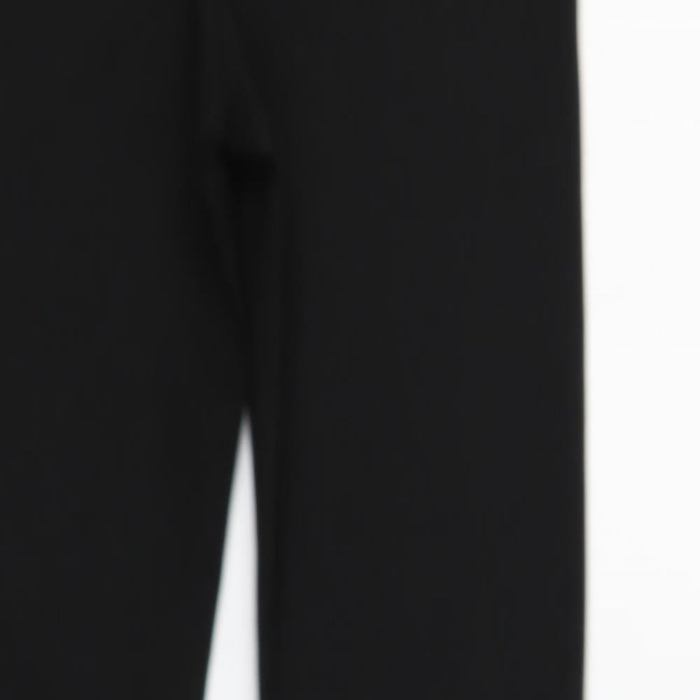 Womens UK Size XS H&M Regular Fit  Black Trousers