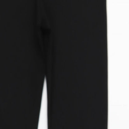 Womens UK Size XS H&M Regular Fit  Black Trousers