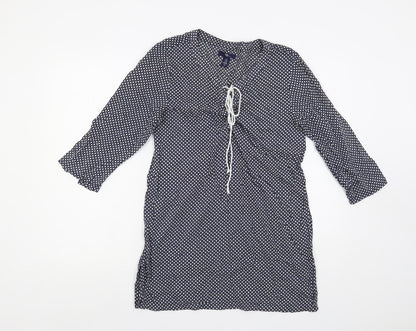 Womens UK Size XS Gap Blue Tunic Blouse