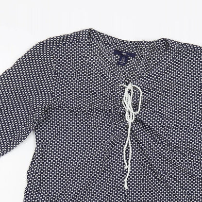 Womens UK Size XS Gap Blue Tunic Blouse