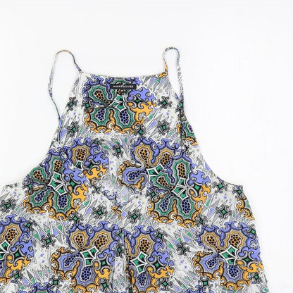 Womens UK Size 12 Warehouse Multicoloured Camisole Tank