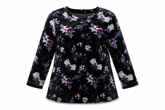 Womens UK Size S Anna Rose Black Basic Blouse