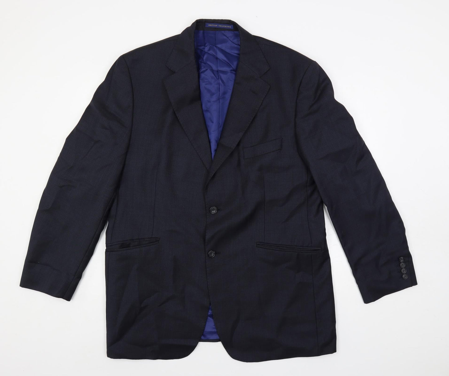 Mens UK Size 44 Marks and Spencer Regular Blue Suit Jacket