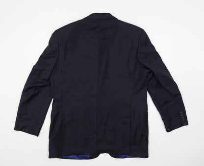 Mens UK Size 44 Marks and Spencer Regular Blue Suit Jacket
