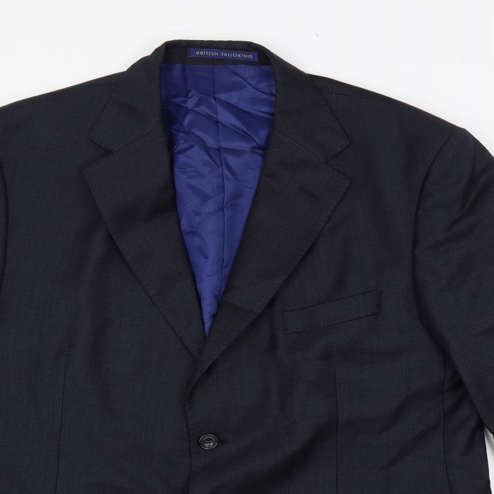 Mens UK Size 44 Marks and Spencer Regular Blue Suit Jacket