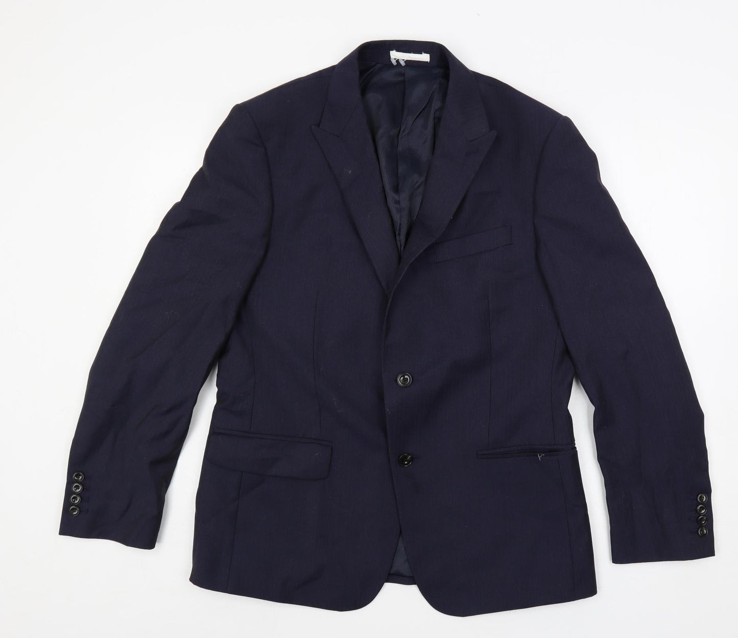 Mens UK Size 40 Marks and Spencer Regular Blue Suit Jacket