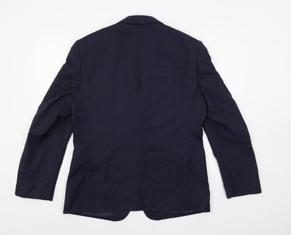Mens UK Size 40 Marks and Spencer Regular Blue Suit Jacket