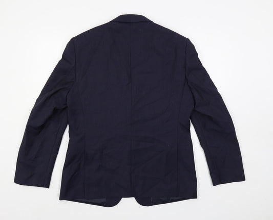 Mens UK Size 40 Marks and Spencer Regular Blue Suit Jacket