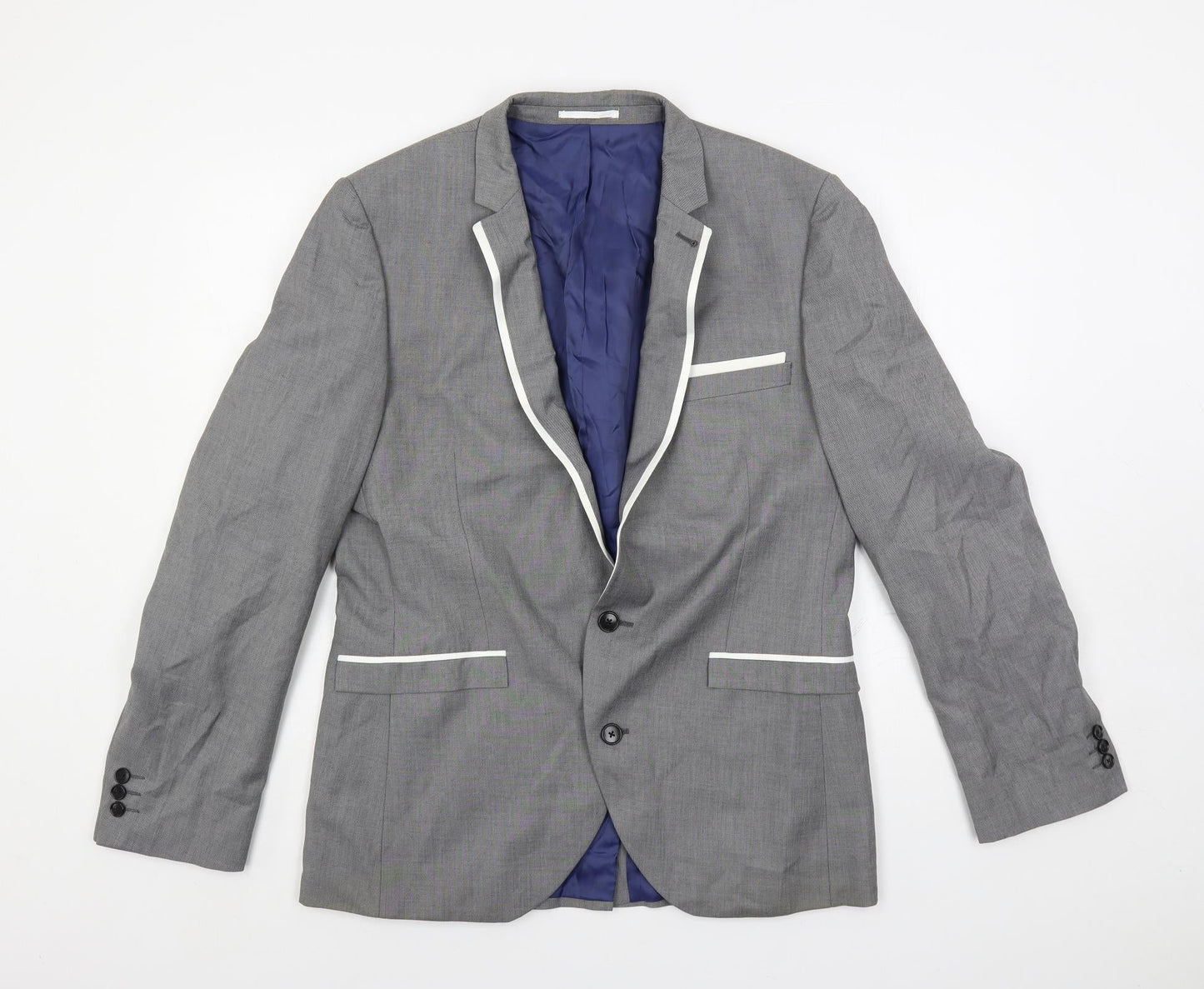 Mens UK Size 42 NEXT Regular Grey Suit Jacket