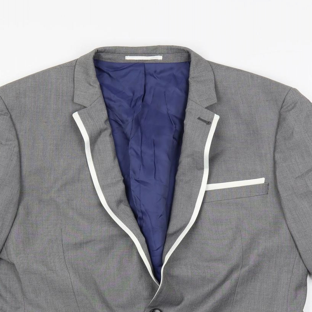 Mens UK Size 42 NEXT Regular Grey Suit Jacket