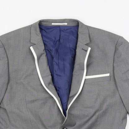 Mens UK Size 42 NEXT Regular Grey Suit Jacket