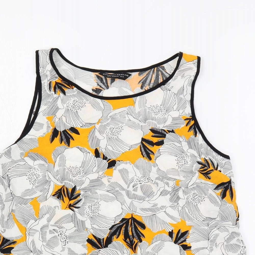 Womens UK Size 10 Dorothy Perkins White Basic Tank