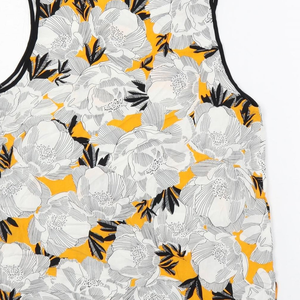 Womens UK Size 10 Dorothy Perkins White Basic Tank