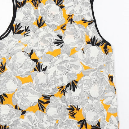 Womens UK Size 10 Dorothy Perkins White Basic Tank