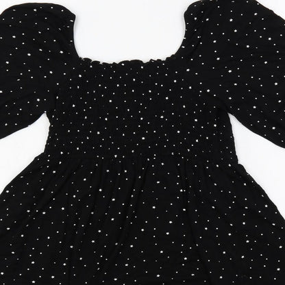 Womens UK Size 12 New Look Black Basic Blouse