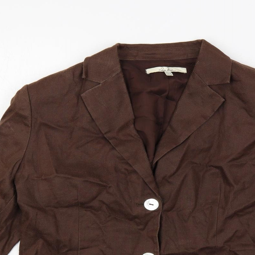 Womens UK Size 14 Zara Brown Jacket