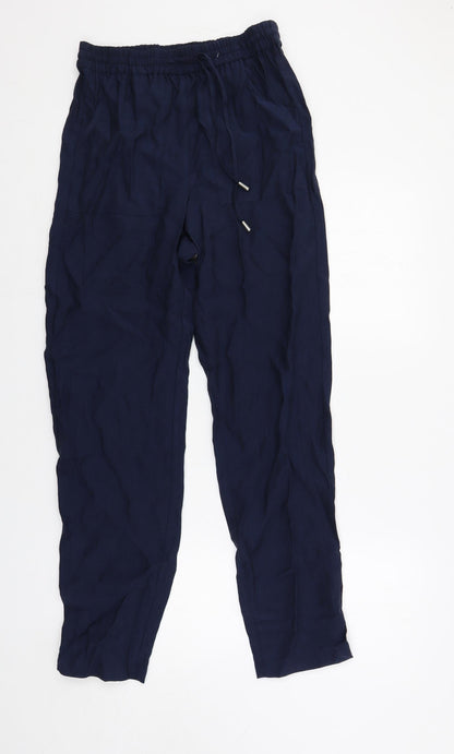 Womens UK Size 8 Marks and Spencer Regular Fit  Blue Trousers