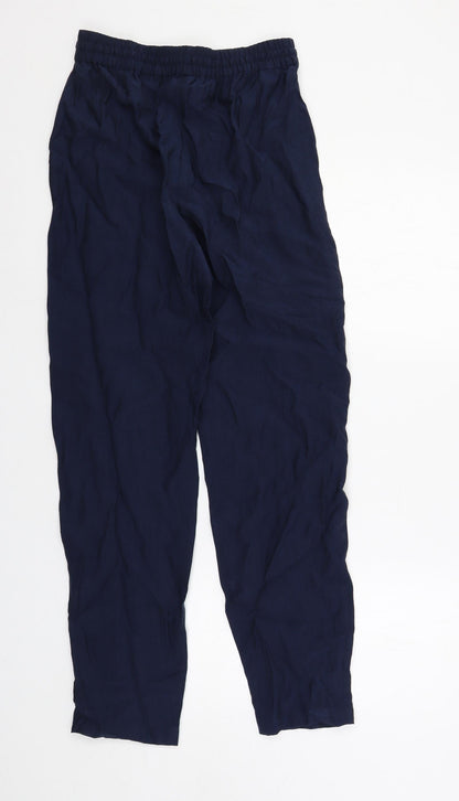 Womens UK Size 8 Marks and Spencer Regular Fit  Blue Trousers
