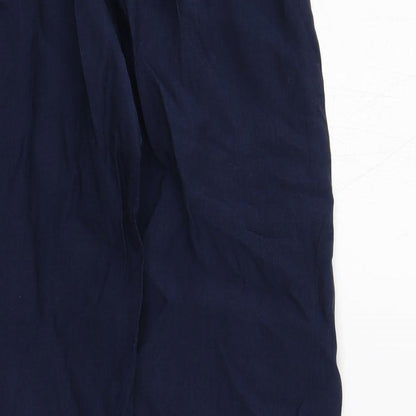 Womens UK Size 8 Marks and Spencer Regular Fit  Blue Trousers