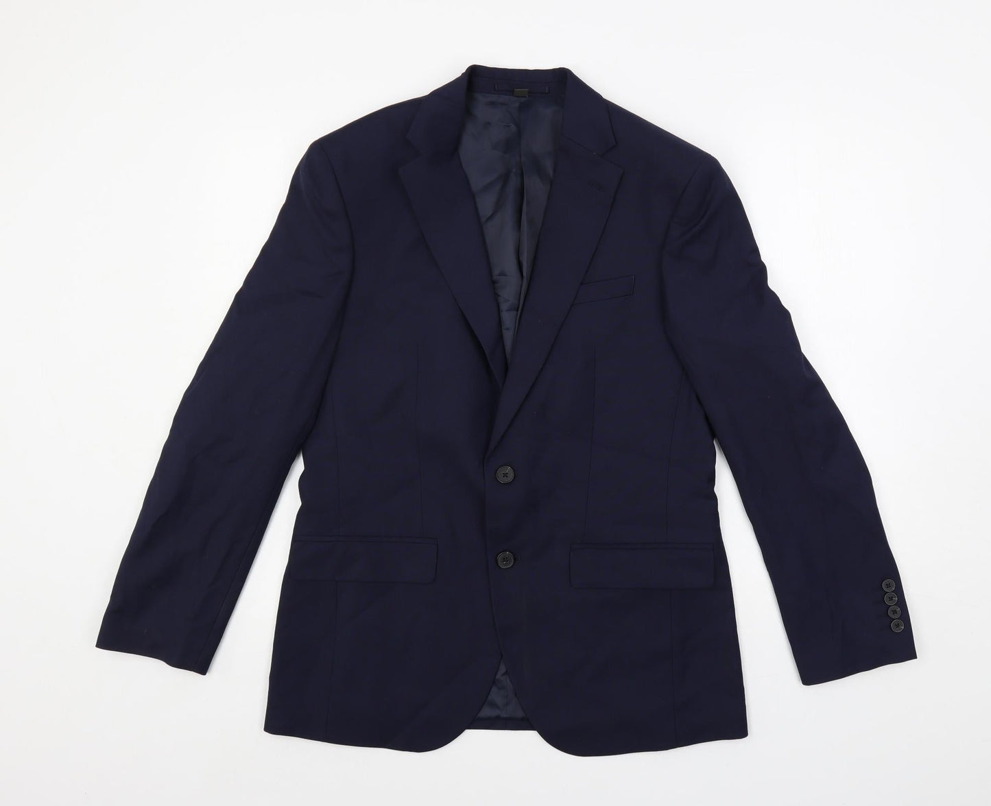 Mens UK Size 38 Marks and Spencer Regular Blue Suit Jacket