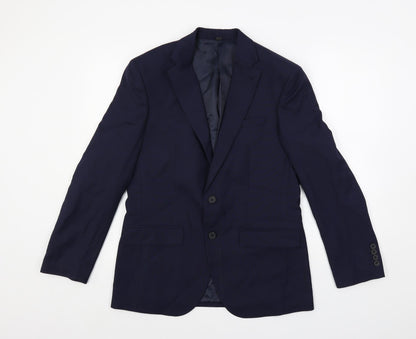 Mens UK Size 38 Marks and Spencer Regular Blue Suit Jacket