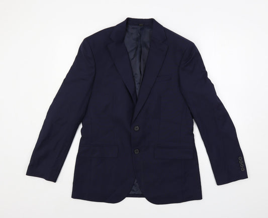 Mens UK Size 38 Marks and Spencer Regular Blue Suit Jacket