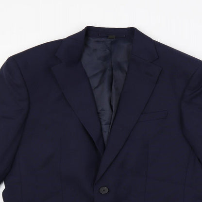 Mens UK Size 38 Marks and Spencer Regular Blue Suit Jacket