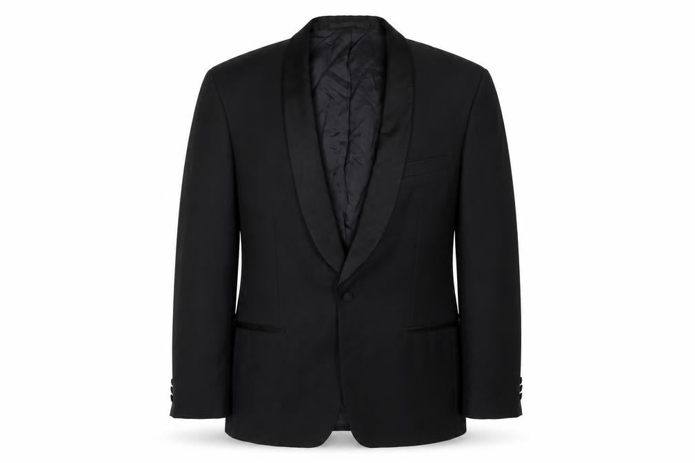 Mens UK Size 42 Scott & Taylor Regular Black Suit Tuxedo