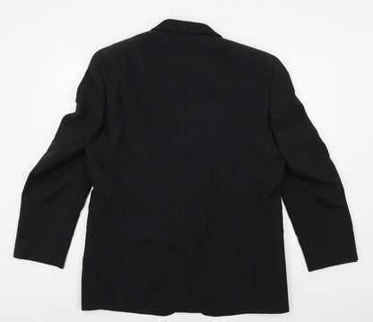 Mens UK Size 42 Scott & Taylor Regular Black Suit Tuxedo