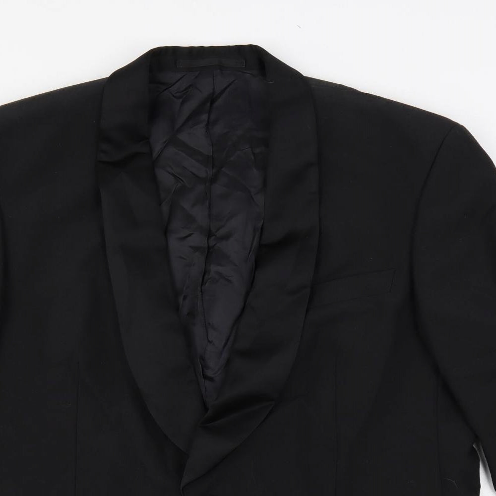Mens UK Size 42 Scott & Taylor Regular Black Suit Tuxedo