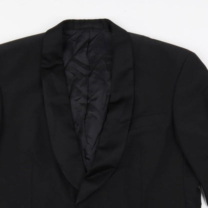 Mens UK Size 42 Scott & Taylor Regular Black Suit Tuxedo