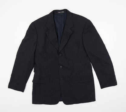 Mens UK Size 38 Marks and Spencer Regular Blue Suit Jacket