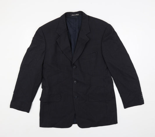 Mens UK Size 38 Marks and Spencer Regular Blue Suit Jacket