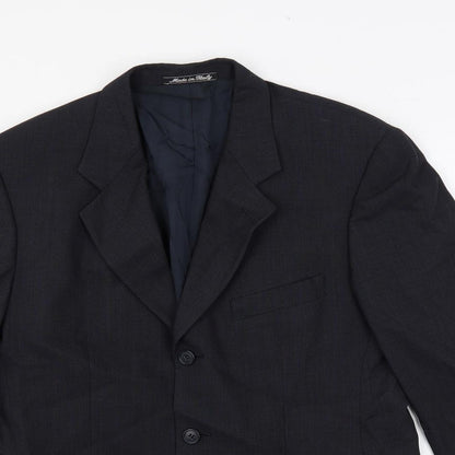 Mens UK Size 38 Marks and Spencer Regular Blue Suit Jacket