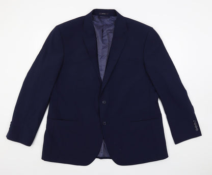 Mens UK Size 46 Marks and Spencer Regular Blue Suit Jacket