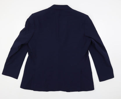 Mens UK Size 46 Marks and Spencer Regular Blue Suit Jacket