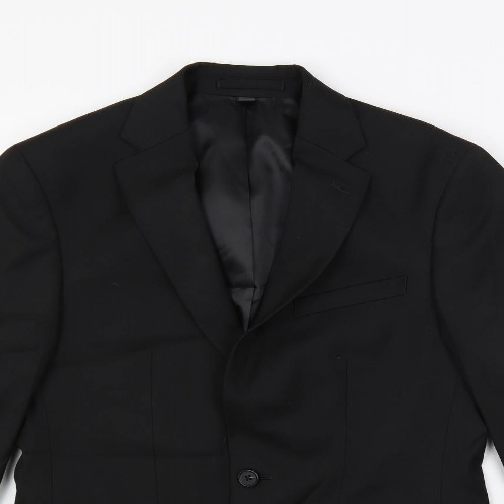 Mens UK Size 36 Marks and Spencer Regular Black Suit Jacket