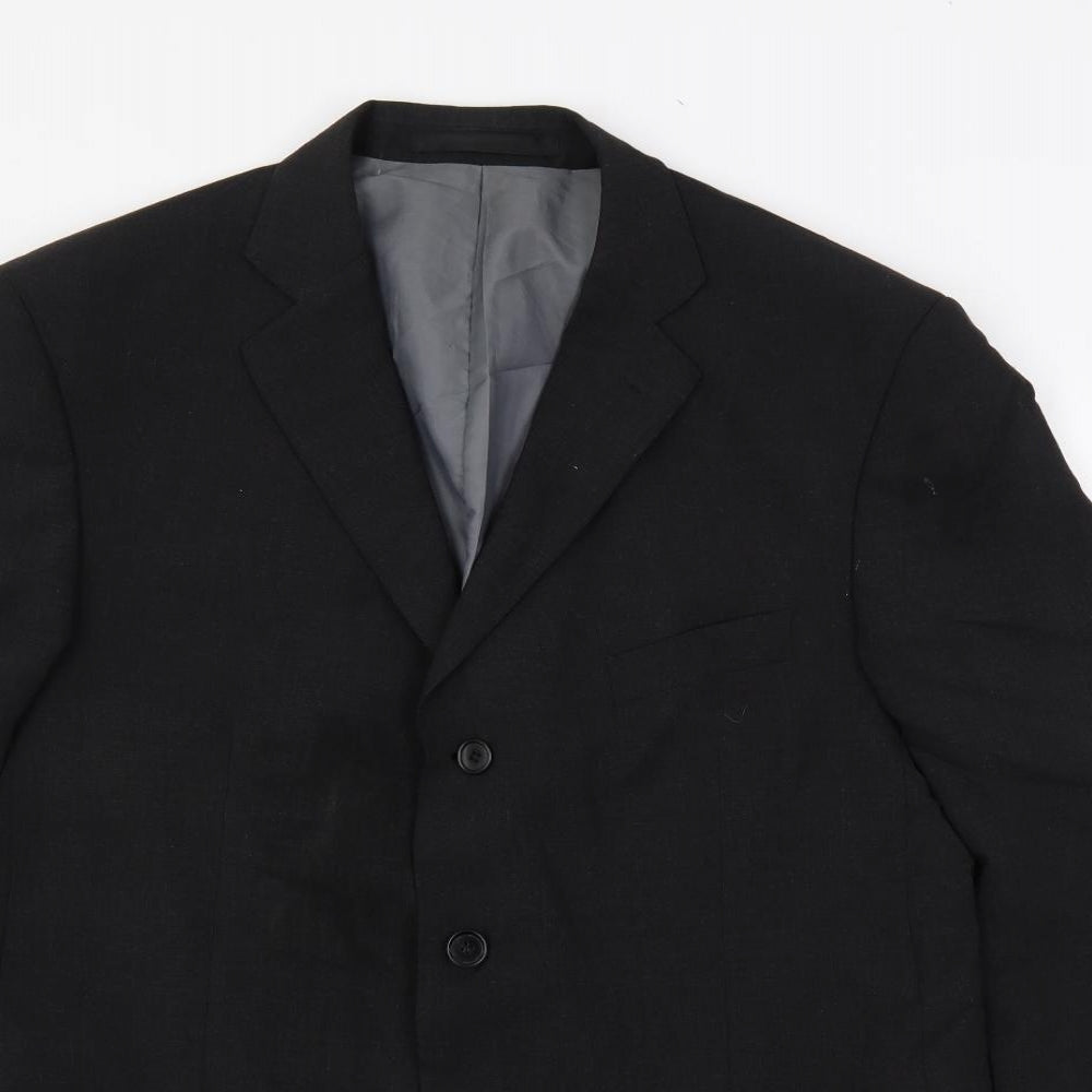 Mens UK Size 42 Marks and Spencer Regular Black Suit Jacket