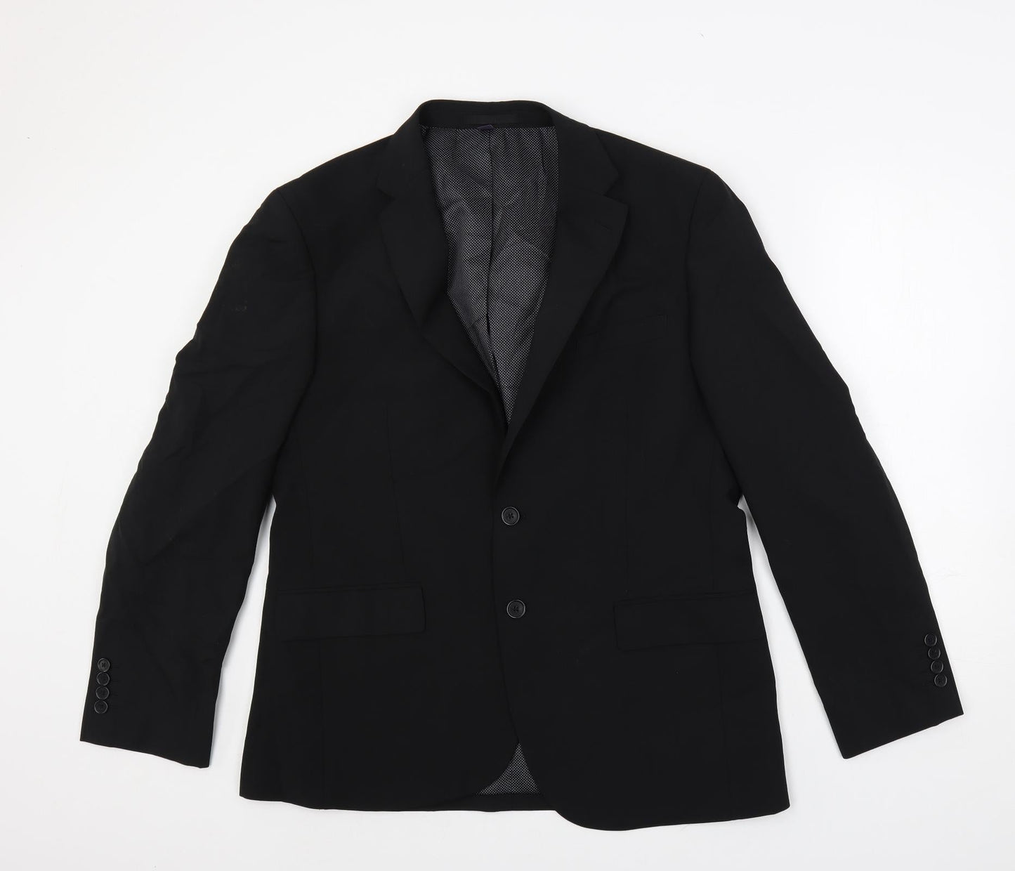 Mens UK Size 42 Marks and Spencer Regular Black Suit Jacket