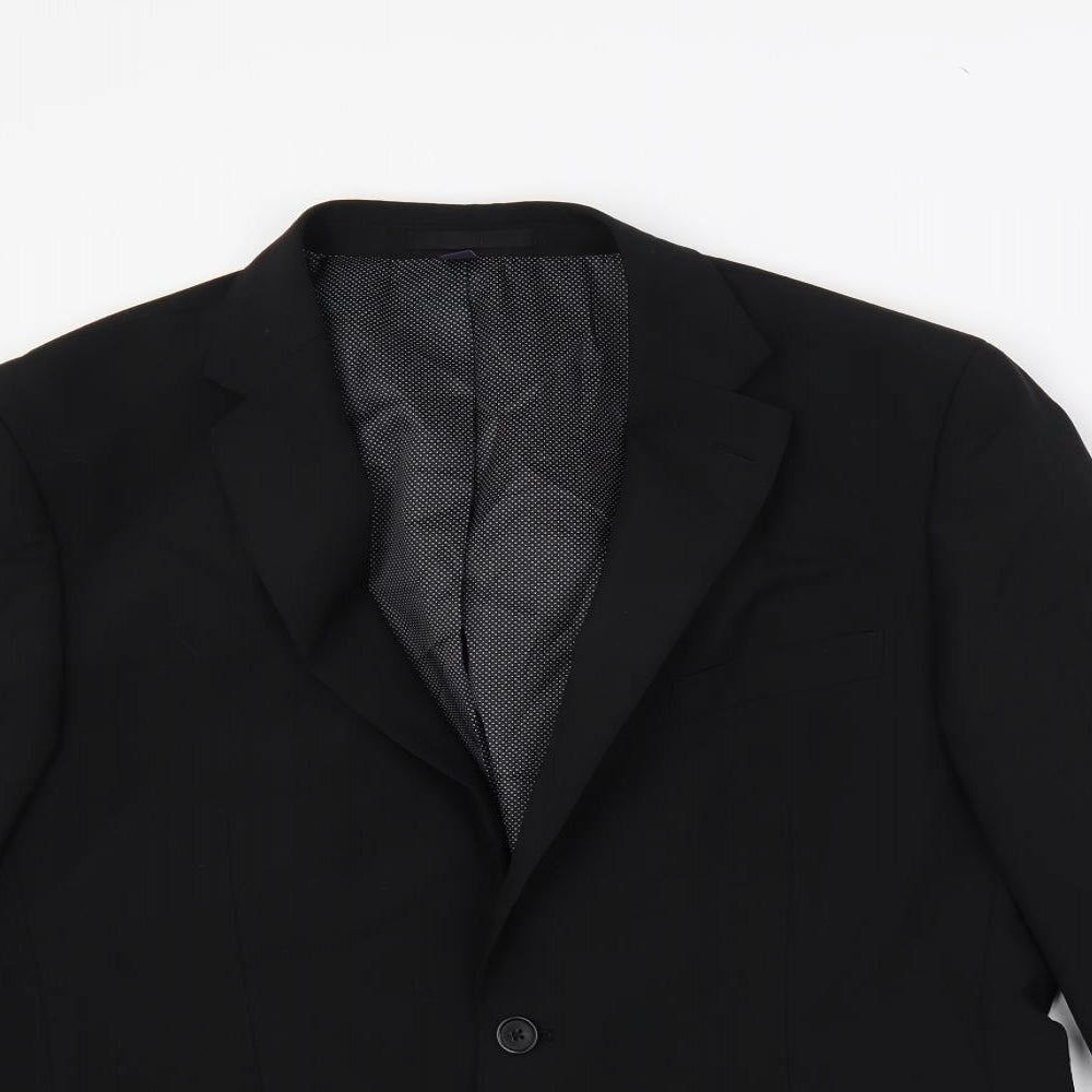 Mens UK Size 42 Marks and Spencer Regular Black Suit Jacket