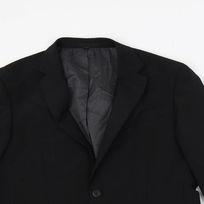 Mens UK Size 42 Marks and Spencer Regular Black Suit Jacket
