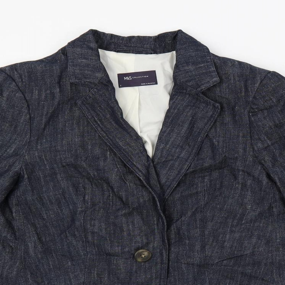 Womens UK Size 8 Marks and Spencer Blue Jacket
