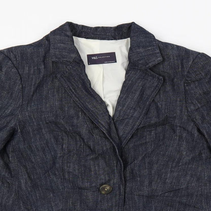 Womens UK Size 8 Marks and Spencer Blue Jacket