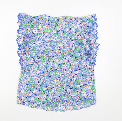 Womens UK Size 6 Marks and Spencer Multicoloured Basic Blouse