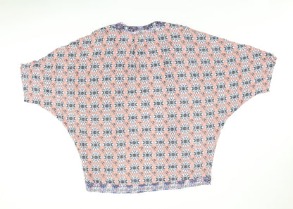 Womens UK Size M South Pink Kimono Blouse
