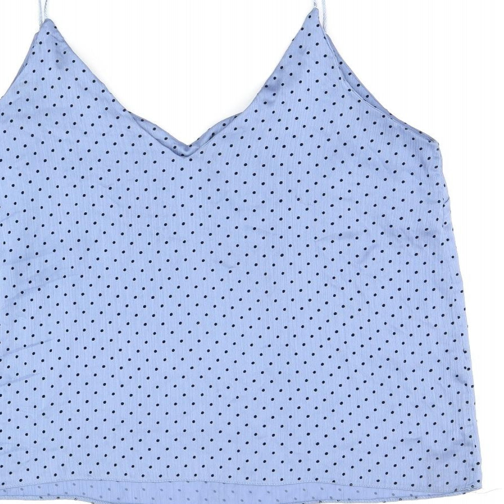 Womens UK Size 14 New Look Blue Camisole Tank