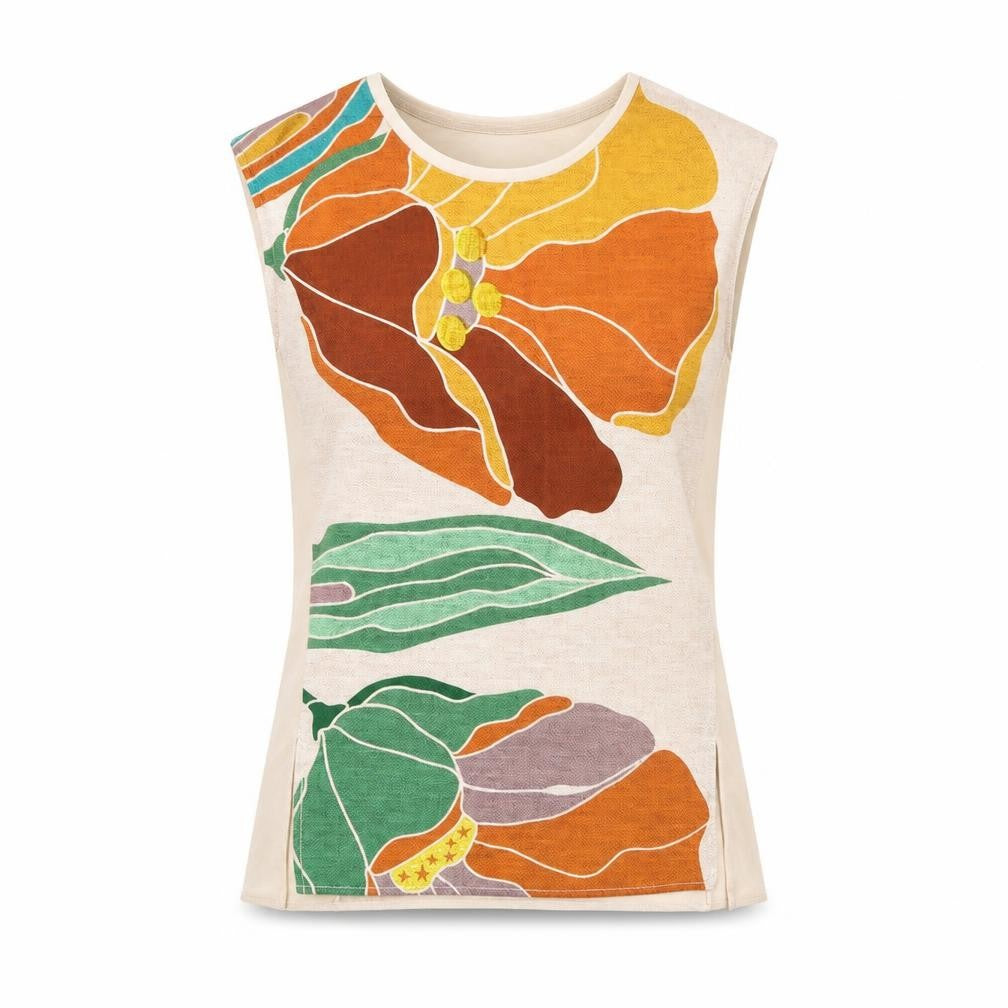 Womens UK Size S Zara Beige Basic Tank