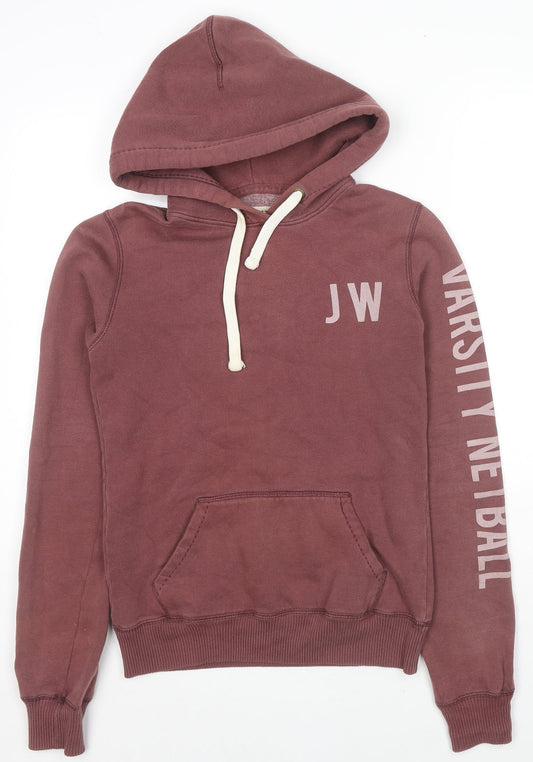 Womens UK Size 8 Jack Wills Brown Pullover Hoodie