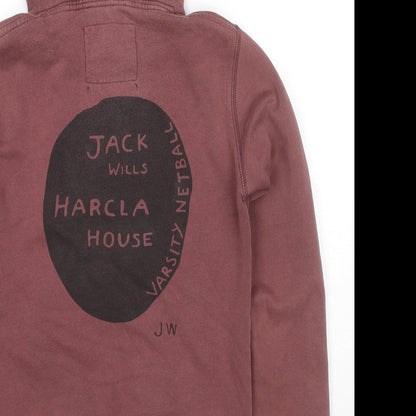 Womens UK Size 8 Jack Wills Brown Pullover Hoodie