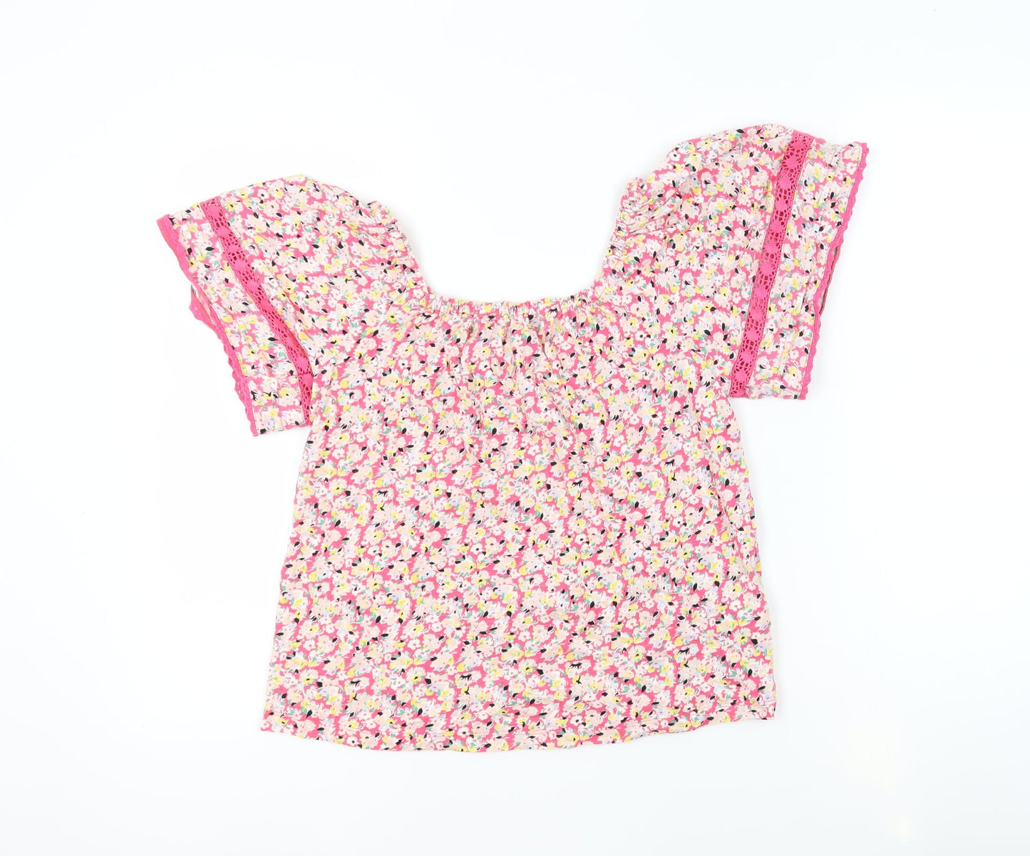 Womens UK Size 6 Marks and Spencer Pink Basic Blouse